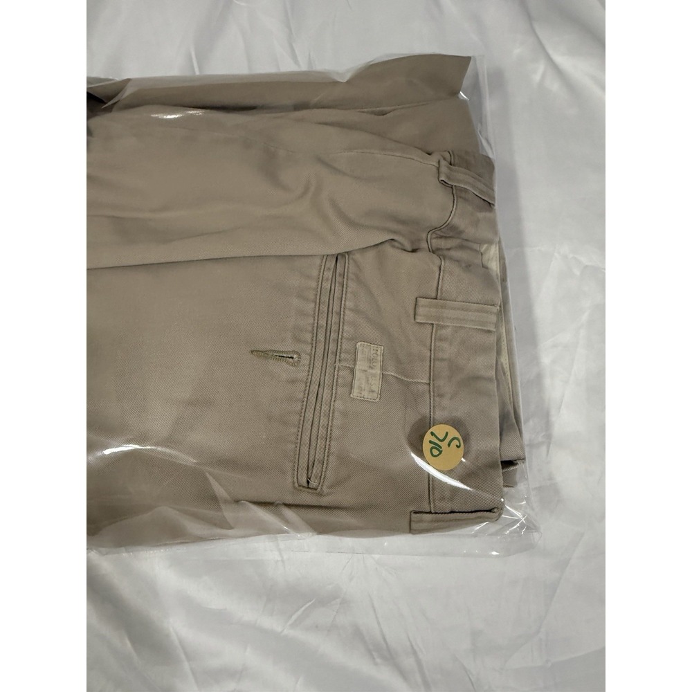 Polo Ralph Lauren Chino Pants Mens Size 38x35 Pleated Tan 100% Cotton‎ - Picture 15 of 15